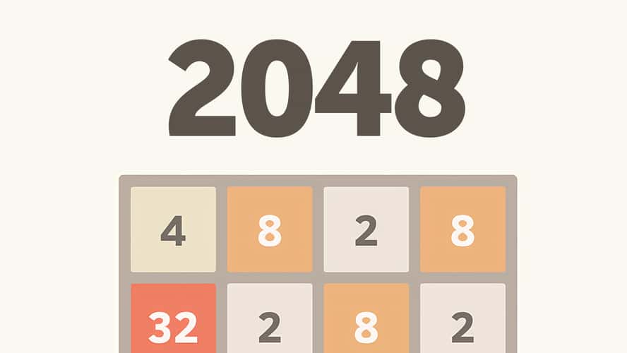 2048 classic math puzzle grid screenshot